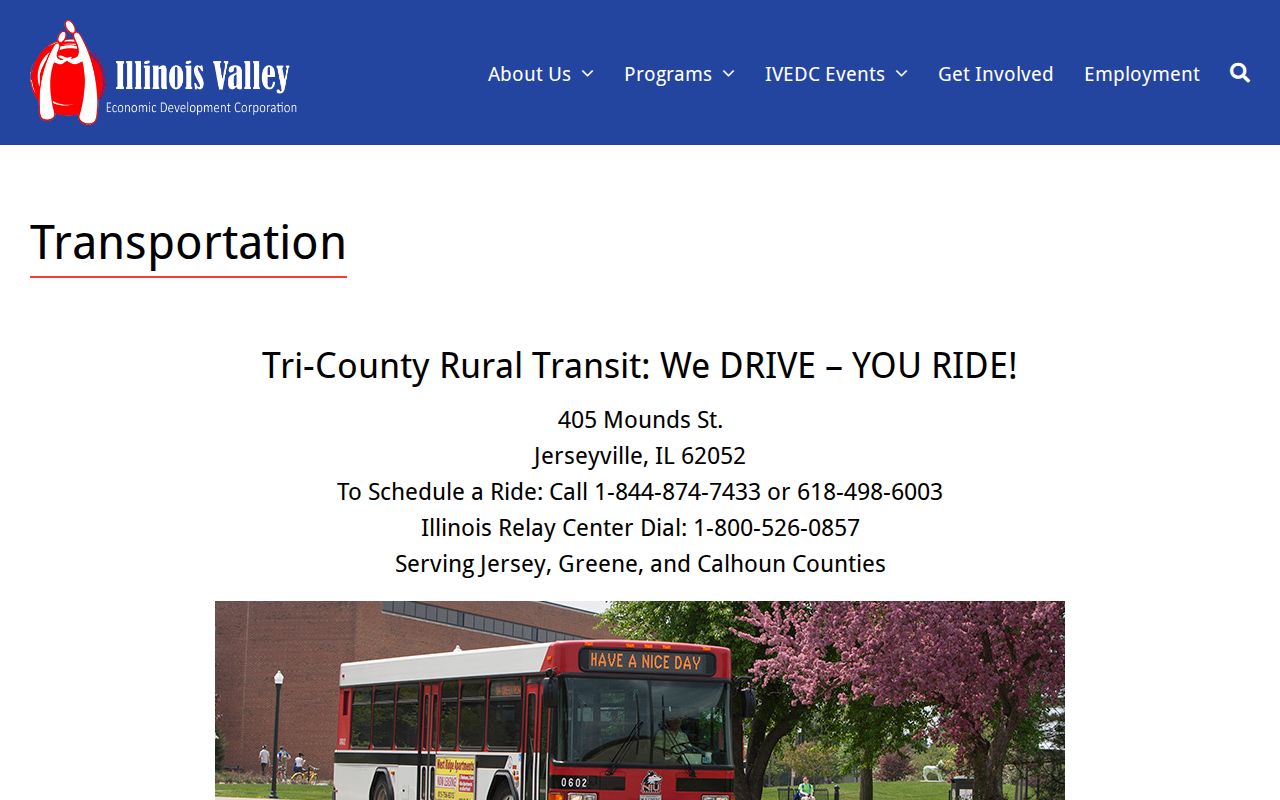 Jersey County 24-hour release transportation reservation information